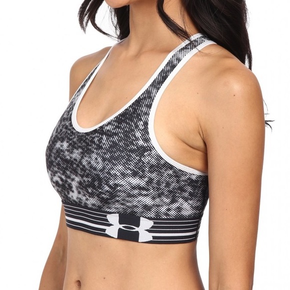 Under Armour UA HeatGear Mid Impact Sports Bra XS - Picture 1 of 12